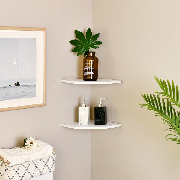 Latitude Run 2 Piece Corner Shelf Reviews Wayfair Canada   2 Piece Corner Shelf 